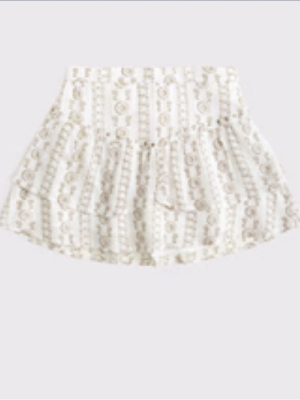 Abercrombie kids boho tiered mini skort girls size 11 / 12
